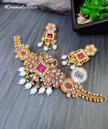 Choker Necklace - with Real Rice Pearl