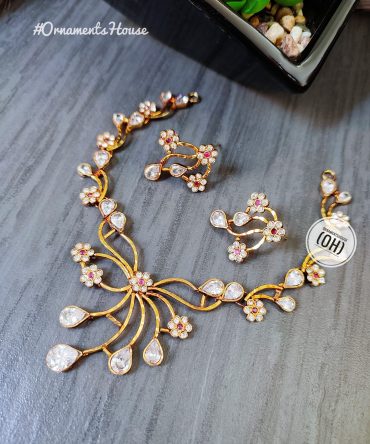 Choker Necklace - with Real Stone