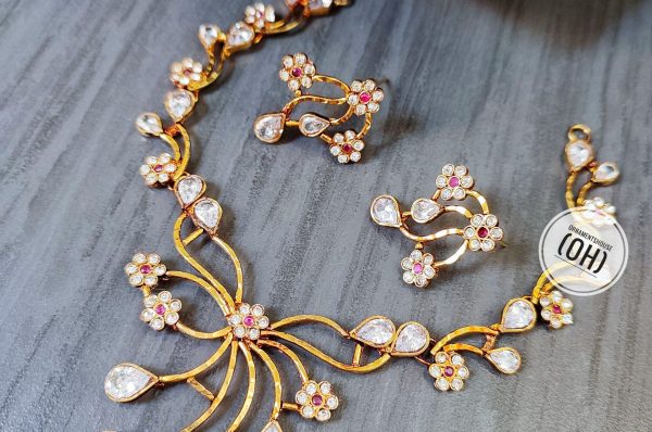 Choker Necklace - with Real Stone