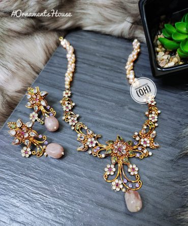 Real Pearl - Hena Color Necklace
