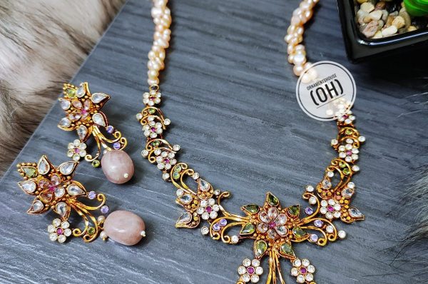 Real Pearl - Hena Color Necklace